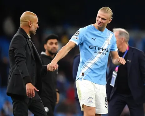 Erling Haaland Joins Elite UCL 50-Goal Club, Hailed by Pep as Ronaldo and Lionel Messi's Fellow Monster